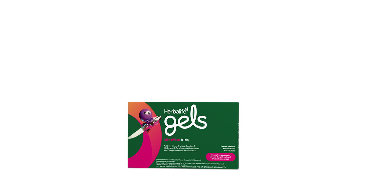 Gels MindVita Kids - 30 gommes saveur citron baies rouges